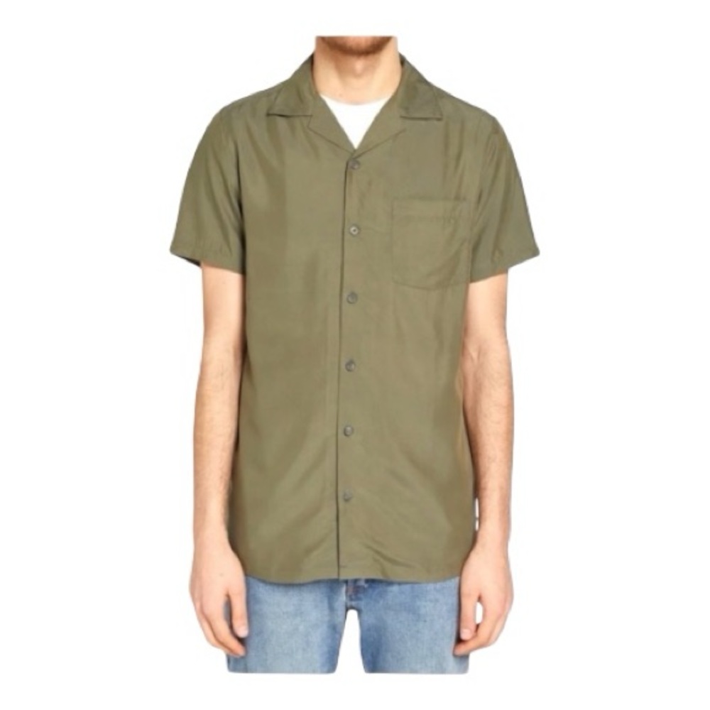 ONIA Men's Solid Vacation Shirt In Deep Sage